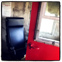 Red Caboose Door, Norfolk Southern Railcar